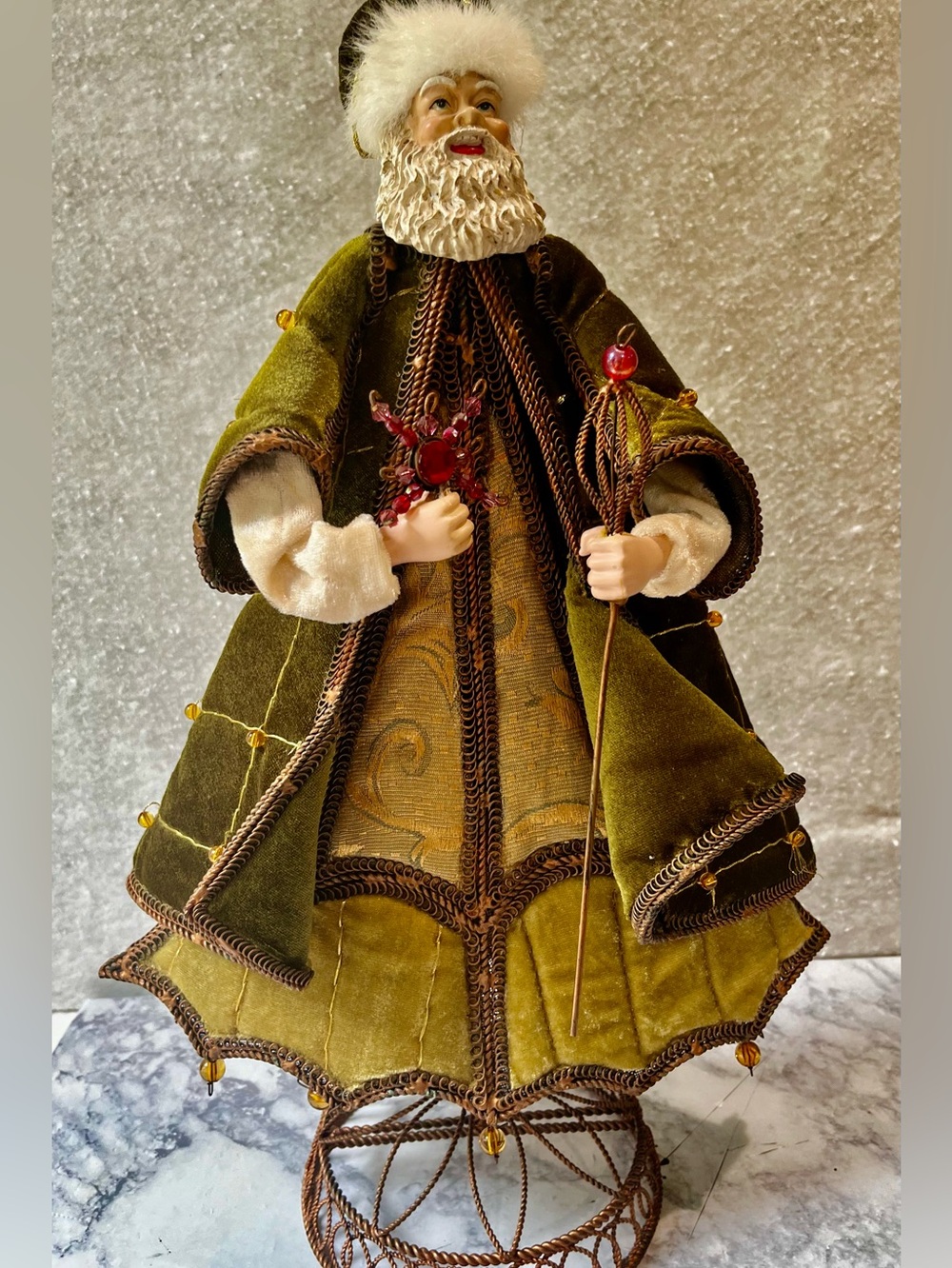 Vintage-style Father Christmas Figurine